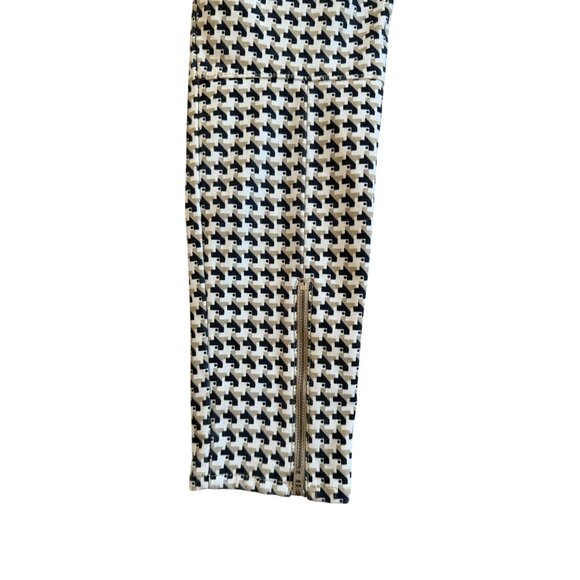 J MCLAUGHLIN Cream Houndstooth Patterned Ankle Pants Size 4 - Picture 6 of 9